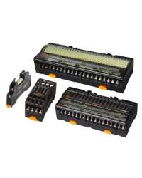 Serie ABS     Bloque de terminales para relevador,  para manejar varias cargas mediante señales de salida de PLC